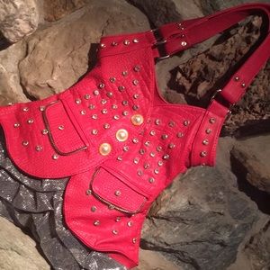Red Vest Style Purse